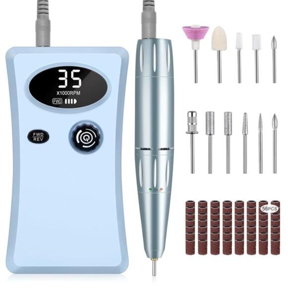 Electric Nail Drill,35000RPM Professional Nail Drill Machine,Portable Nail Drill - Picture 1 of 7